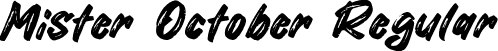 Mister October Regular font | Mister October.ttf