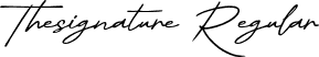 Thesignature Regular font | Thesignature.otf