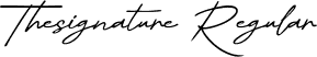 Thesignature Regular font | Thesignature.ttf