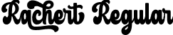 Rachert Regular font | Rachert.otf