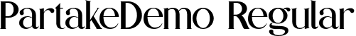 PartakeDemo Regular font | Partake_Demo.ttf