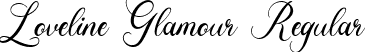 Loveline Glamour Regular font | Loveline Glamour.otf