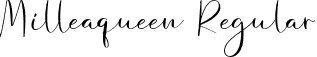 Milleaqueen Regular font | Milleaqueen.ttf