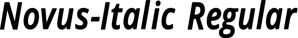 Novus-Italic Regular font | Novus-Italic.otf