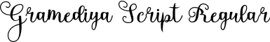 Gramediya Script Regular font | Gramediya otf.otf