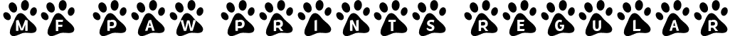 MF Paw Prints Regular font | MF Paw Prints.ttf