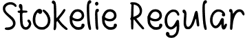 Stokelie Regular font | Stokelie-Regular.ttf