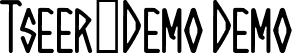 Tseer-Demo Demo font | Tseer-Demo.ttf