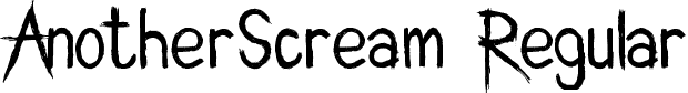 AnotherScream Regular font | Another Scream.ttf