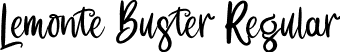 Lemonte Buster Regular font | Lemonte Buster.otf