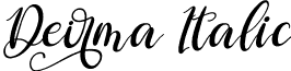 Deirma Italic font | Deirma Italic.ttf