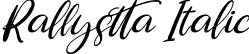 Rallystta Italic font | Rallystta Italic.ttf