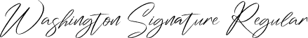 Washington Signature Regular font | Washington Signature.otf