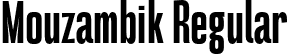 Mouzambik Regular font | Mouzambik.otf