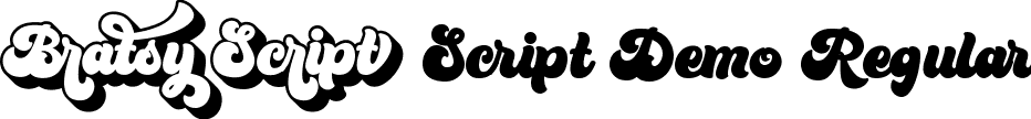 Bratsy Script Demo Regular font | Bratsyy Script Demo.ttf