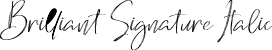 Brilliant Signature Italic font | Brilliant Signature Italic.otf