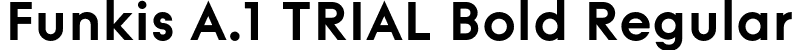 Funkis A.1 TRIAL Bold Regular font | FunkisA.1TRIAL-Bold.otf