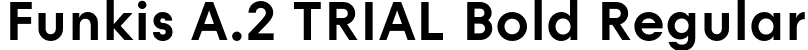 Funkis A.2 TRIAL Bold Regular font | FunkisA.2TRIAL-Bold.otf