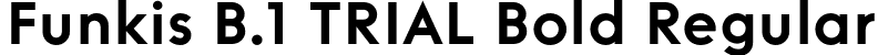 Funkis B.1 TRIAL Bold Regular font | FunkisB.1TRIAL-Bold.otf