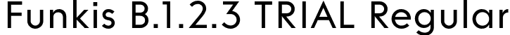 Funkis B.1.2.3 TRIAL Regular font | FunkisB.1.2.3TRIAL-Regular.otf