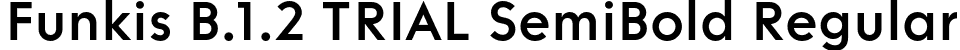 Funkis B.1.2 TRIAL SemiBold Regular font | FunkisB.1.2TRIAL-SemiBold.otf