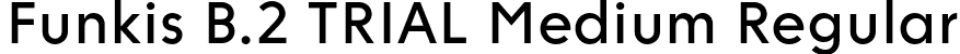 Funkis B.2 TRIAL Medium Regular font | FunkisB.2TRIAL-Medium.otf