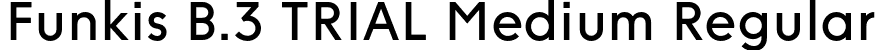 Funkis B.3 TRIAL Medium Regular font | FunkisB.3TRIAL-Medium.otf