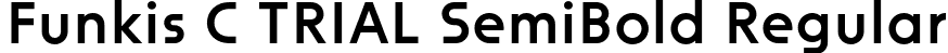 Funkis C TRIAL SemiBold Regular font | FunkisCTRIAL-SemiBold.otf