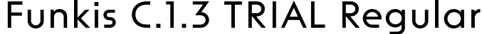 Funkis C.1.3 TRIAL Regular font | FunkisC.1.3TRIAL-Regular.otf