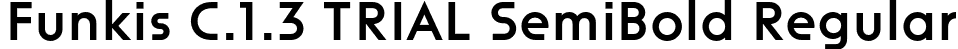 Funkis C.1.3 TRIAL SemiBold Regular font | FunkisC.1.3TRIAL-SemiBold.otf