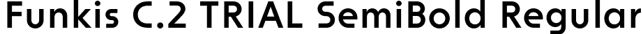 Funkis C.2 TRIAL SemiBold Regular font | FunkisC.2TRIAL-SemiBold.otf