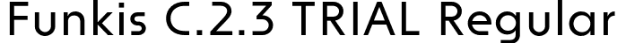 Funkis C.2.3 TRIAL Regular font | FunkisC.2.3TRIAL-Regular.otf