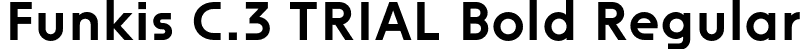 Funkis C.3 TRIAL Bold Regular font | FunkisC.3TRIAL-Bold.otf
