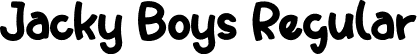 Jacky Boys Regular font | Jacky Boys.otf