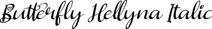 Butterfly Hellyna Italic font | Butterfly Hellyna Italic.otf