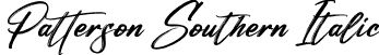 Patterson Southern Italic font | Patterson Southern Italic.otf