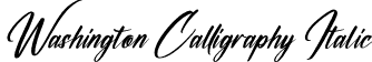 Washington Calligraphy Italic font | Washington Calligraphy Italic.otf