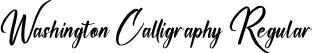 Washington Calligraphy Regular font | Washington Calligraphy.otf