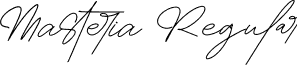 Masteria Regular font | Masteria.ttf