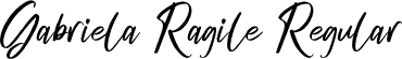 Gabriela Ragile Regular font | Gabriela Ragile.otf