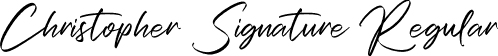 Christopher Signature Regular font | Christopher Signature.otf