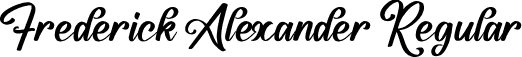 Frederick Alexander Regular font | Frederick Alexander.ttf