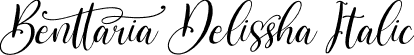 Benttaria Delissha Italic font | Benttaria Delissha Italic.otf