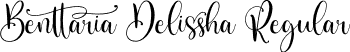 Benttaria Delissha Regular font | Benttaria Delissha.otf