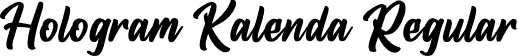 Hologram Kalenda Regular font | Hologram Kalenda.otf