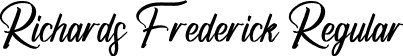 Richards Frederick Regular font | Richards Frederick.otf