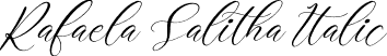 Rafaela Salitha Italic font | Rafaela Salitha Italic.otf