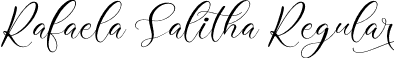 Rafaela Salitha Regular font | Rafaela Salitha.otf