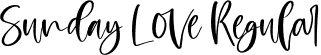 Sunday Love Regular font | Sunday Love.otf