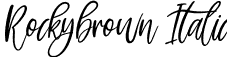 Rockybrown Italic font | Rockybrown Italic.ttf